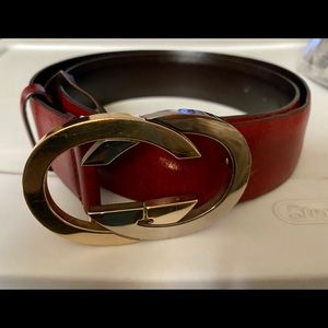 Red Gucci belt in excellent conditions